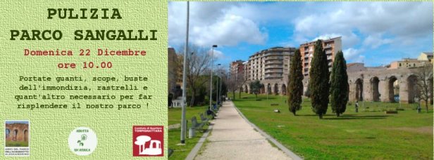 Pulizia del Parco Acquedotto Alessandrino