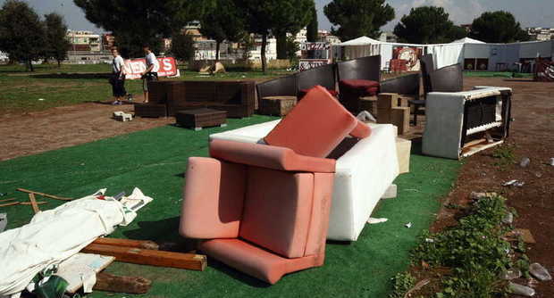 Parco di Centocelle nel degrado