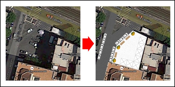 Scheda di riqualificazione della piazza Michele Sanmicheli