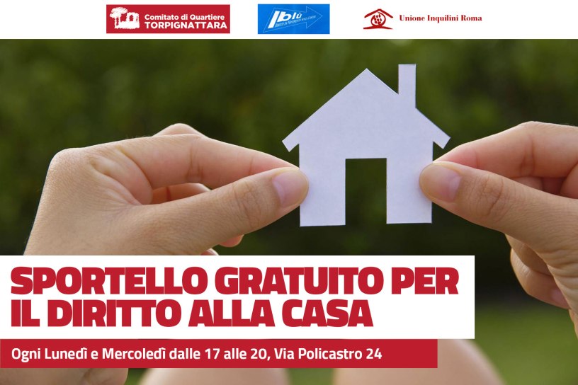 Sportello gratuito per il diritto alla casa