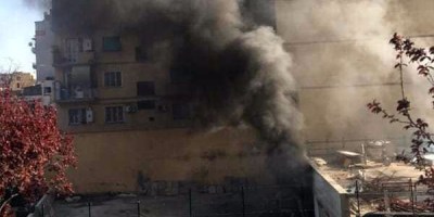 Incendio via Perestrello (foto dal gruppo facebook sei del Prenestino Labicano)