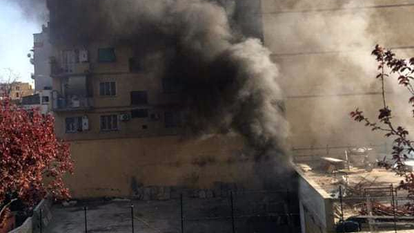 Incendio via Perestrello (foto dal gruppo facebook sei del Prenestino Labicano)